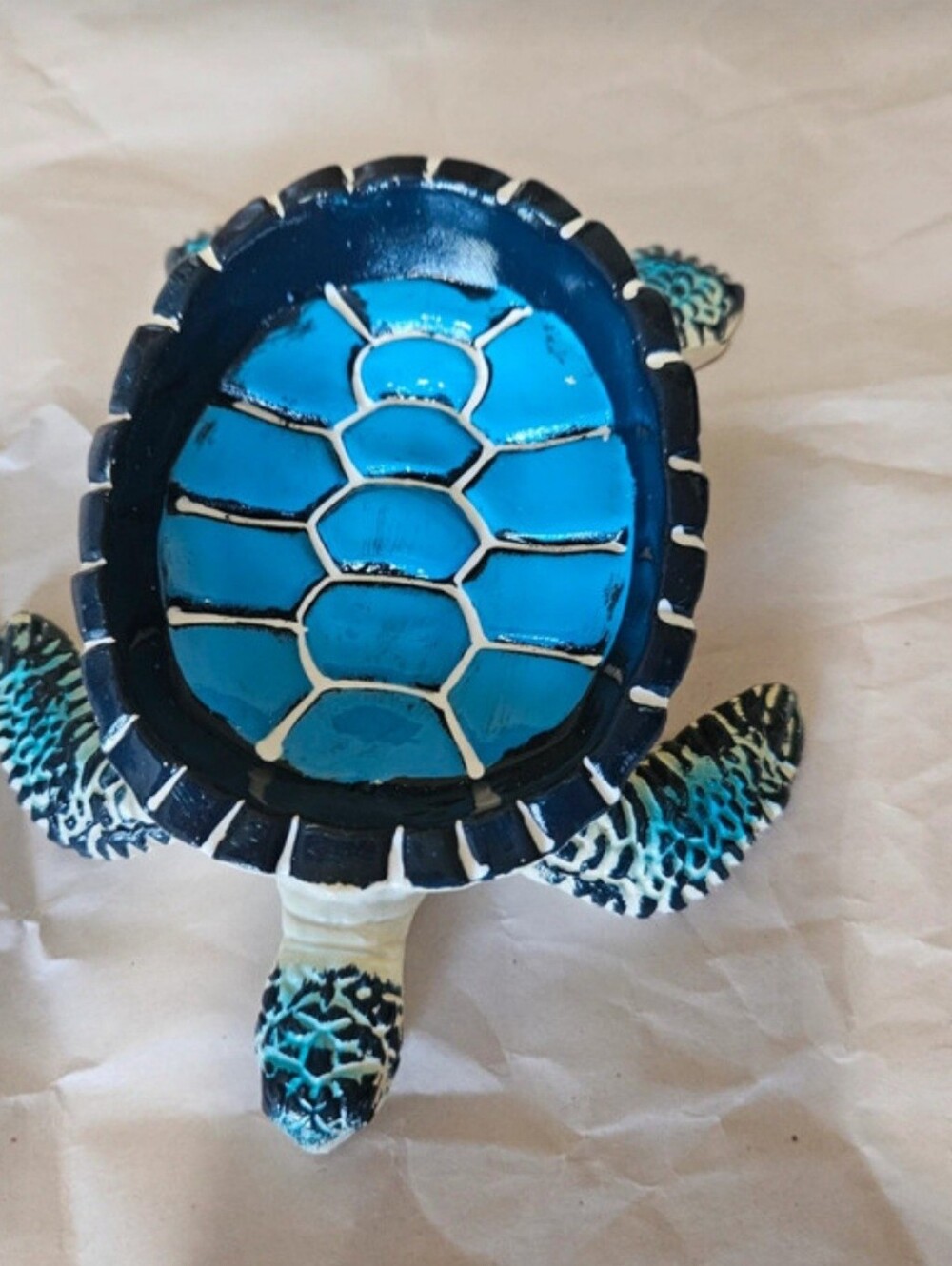 Blue Sea Turtle Resin Soap Dish